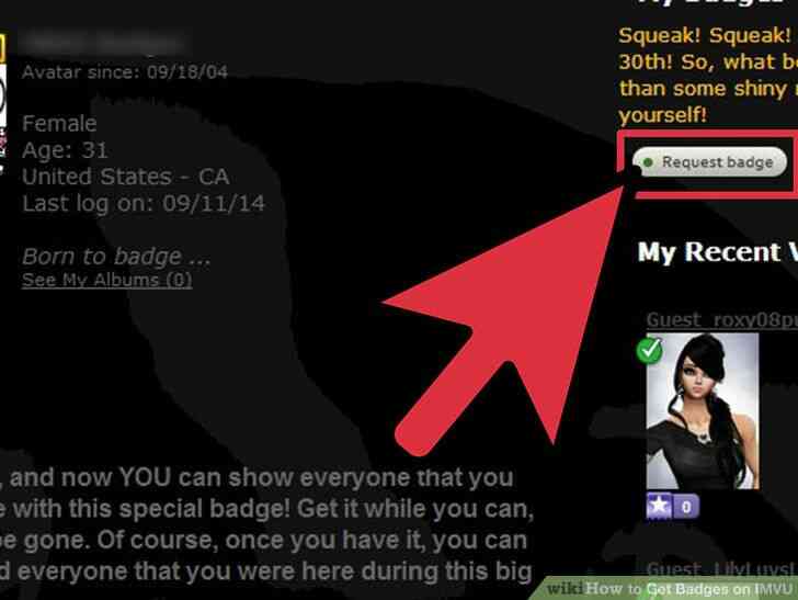 Image intitulée Obtenir des Badges sur IMVU Étape 4